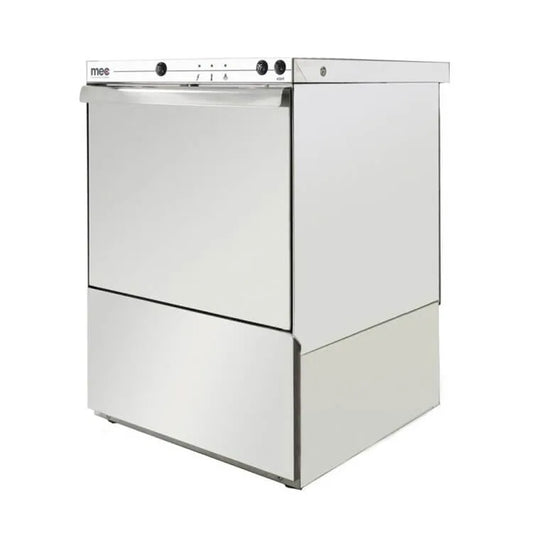MEC T500 Professional Glass & Dishwasher with Peristaltic Dosing Pump | 500×500mm Rack | Made in Italy