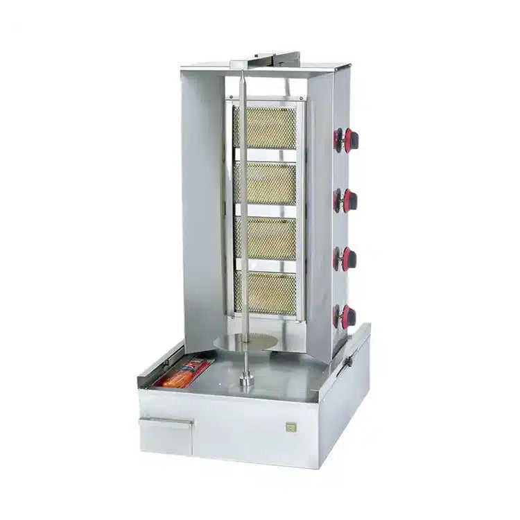 Empero Gas Shawarma Machine with Bottom Motor | LPG & Natural Gas Doner Grill | Made in Turkey