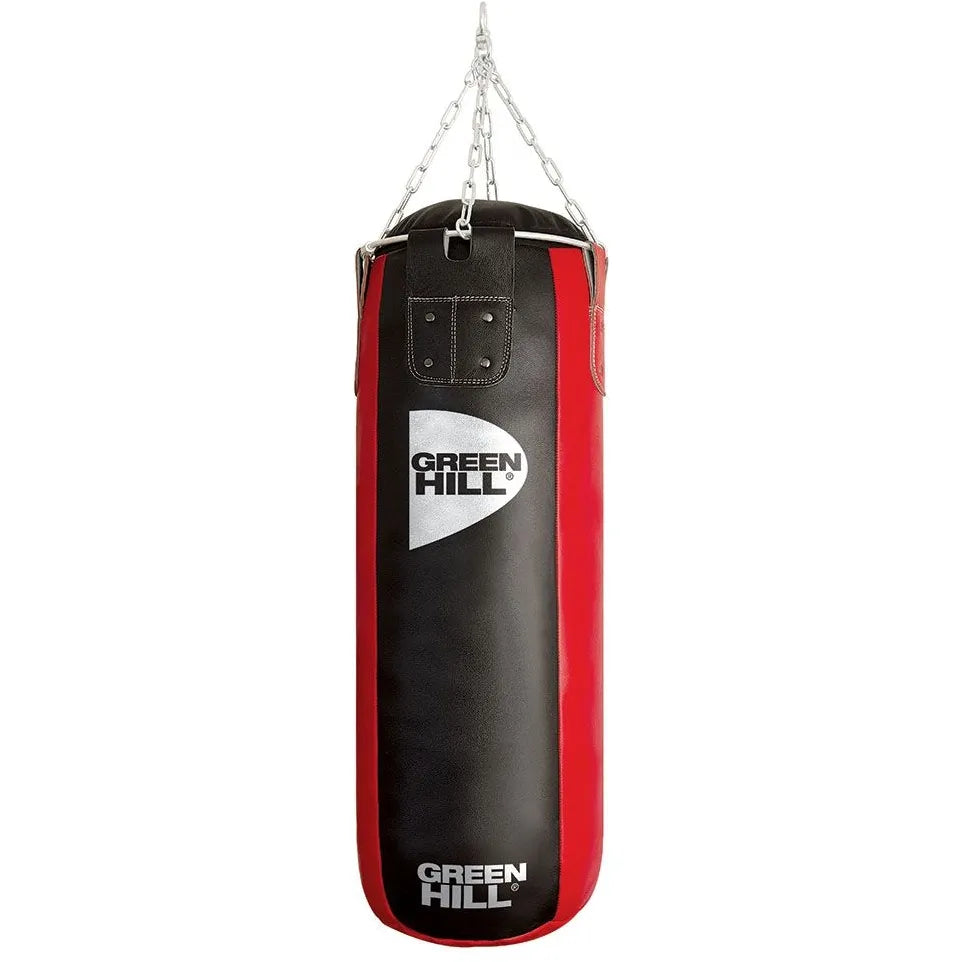 COOLBABY Green Hill Classic Unfilled Punching Bag | Durable Leather for Intense Training | 90 x 35 cm - COOLBABY