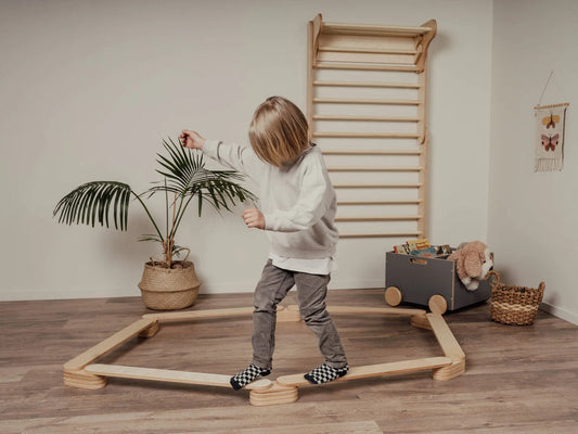 Balancing Beam with Stepping Stones - Kids Play Set