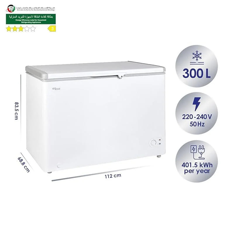 Super General Chest Freezer 350 Litres Large Capacity, This Chest Freezer SGF344H - COOLBABY