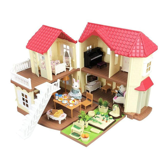 COOLBABY Forest Animal Family Children's Home Simulation Villa Set, Castle Lighting Big House Toy Gift Box - COOL BABY