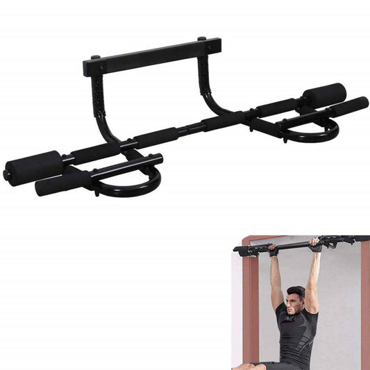 COOLBABY Pull up Bar for Doorway, Door Pullup Chin up Bar Home, Multifunctional Portable Dip bar Fitness, Exercise Equipment Body Gym System No Screws Trainer - COOL BABY
