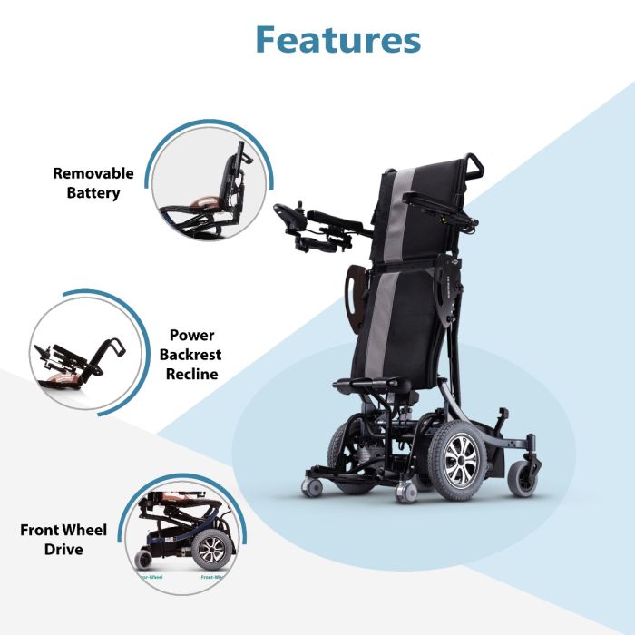 Power Wheelchair KP 80 Ergo Standing With Adjustable Height - COOLBABY