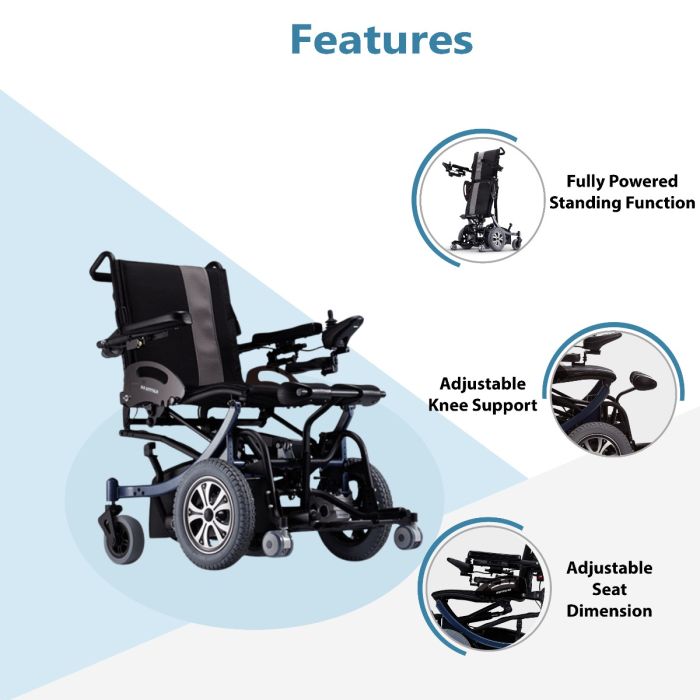 Power Wheelchair KP 80 Ergo Standing With Adjustable Height - COOLBABY