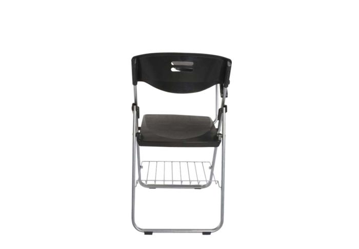 Student Chair Black, Folding Plastic Chair with Writing Table - COOLBABY