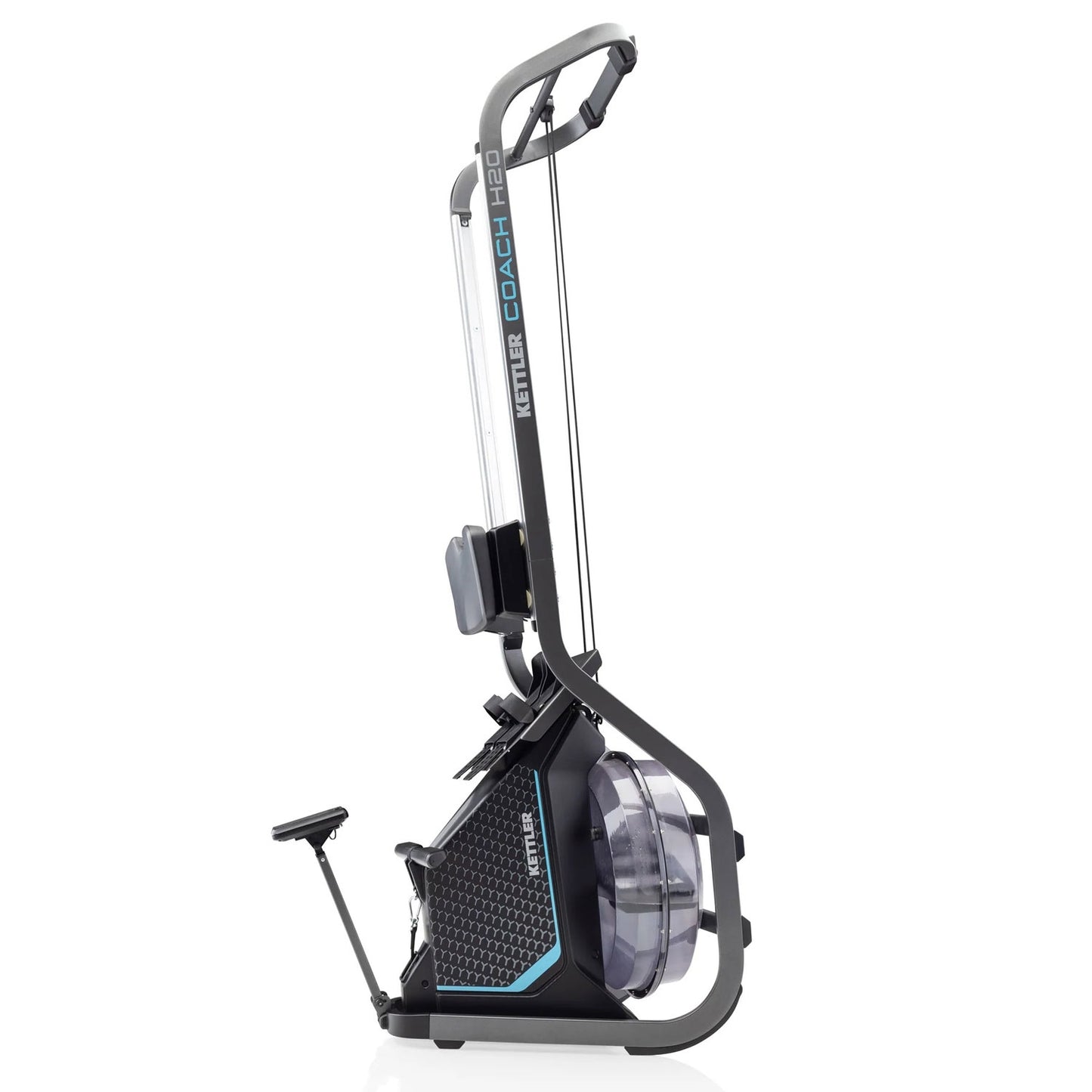 H2O Water Rowing Machine | Dual Rail Water Rower with LCD Monitor & 150kg Capacity