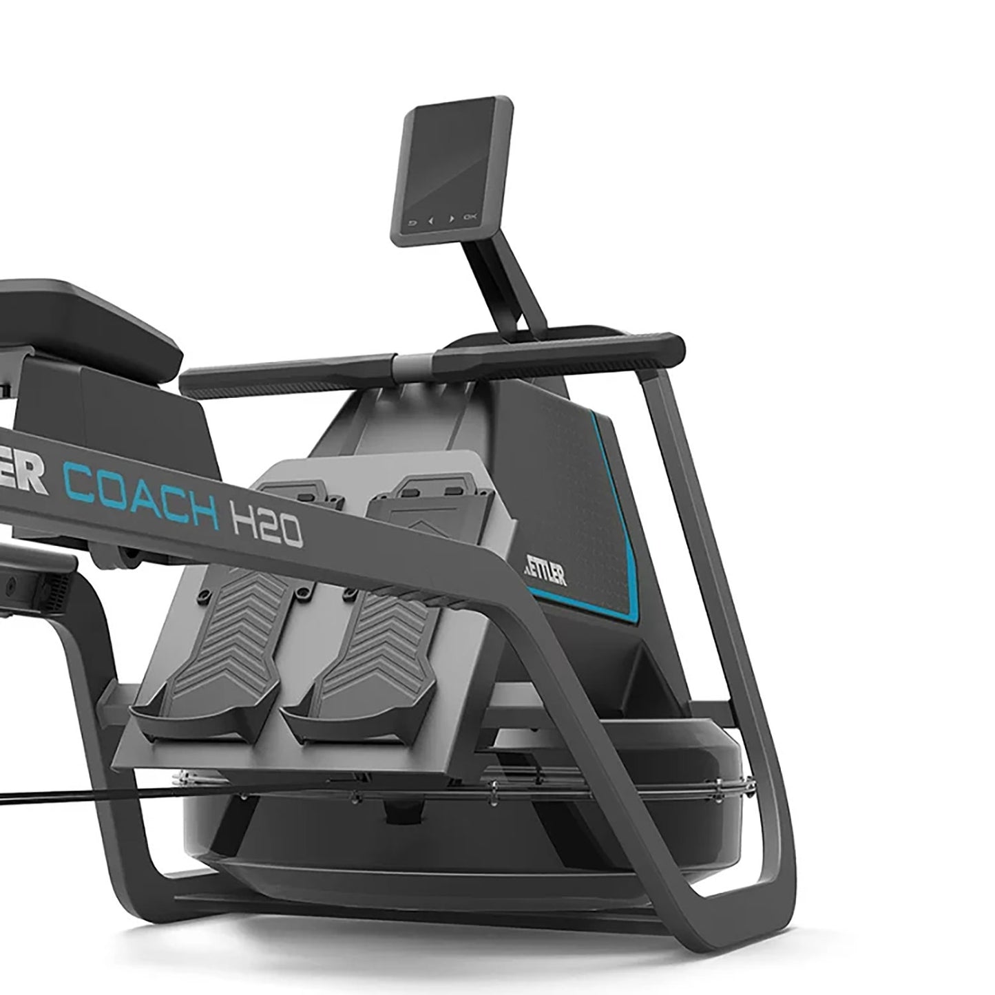 H2O Water Rowing Machine | Dual Rail Water Rower with LCD Monitor & 150kg Capacity