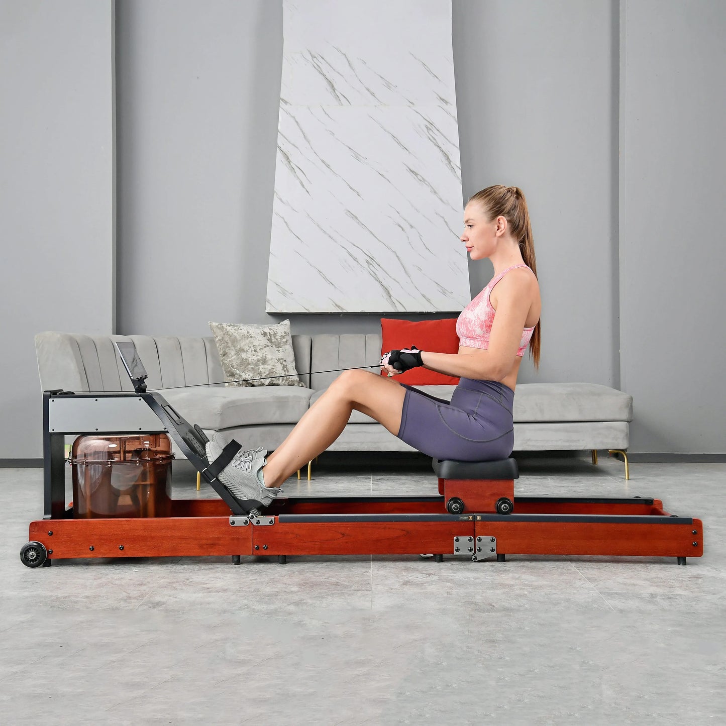 King Smith Water Resistance Rowing Machine WR1 – Space-Saving Design, App Connectivity, Full-Body Workout - COOLBABY