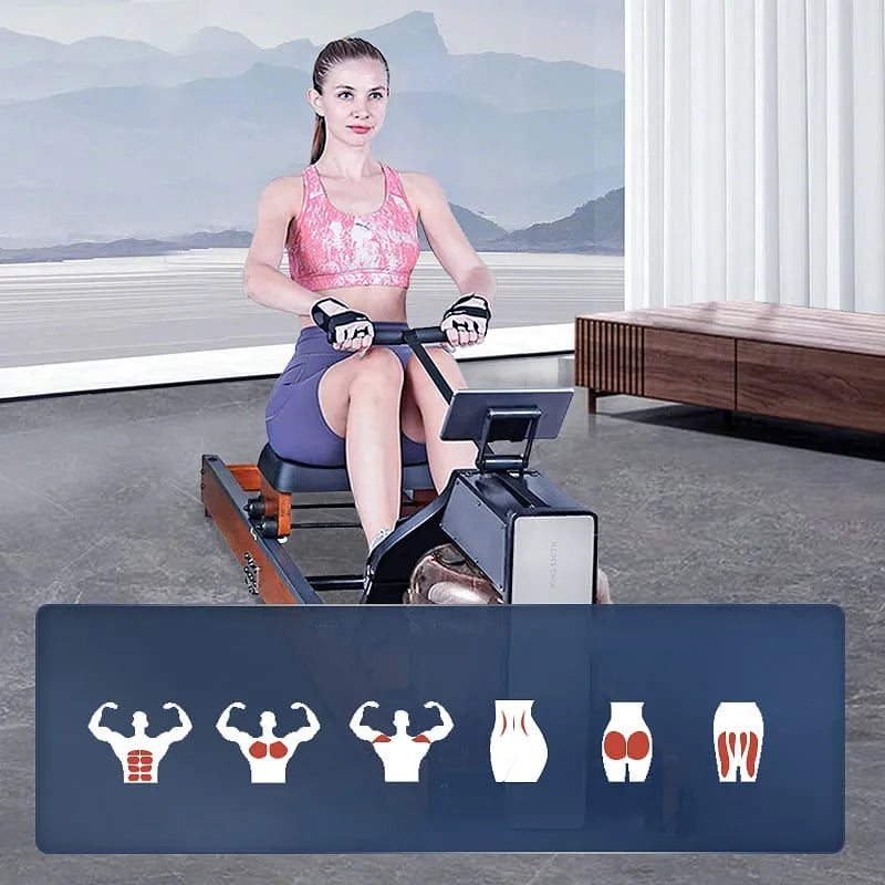 King Smith Water Resistance Rowing Machine WR1 – Space-Saving Design, App Connectivity, Full-Body Workout - COOLBABY