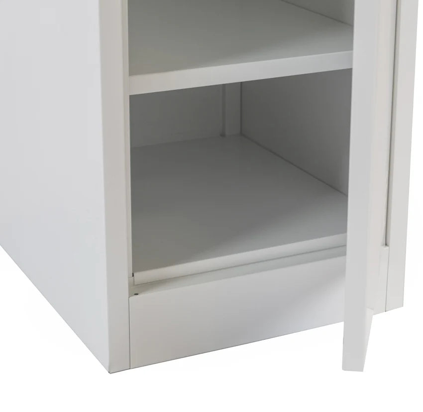 COOLBABY White Locker Storage Cabinet with Key Lock | ABS Material | 185 cm Tall - COOLBABY