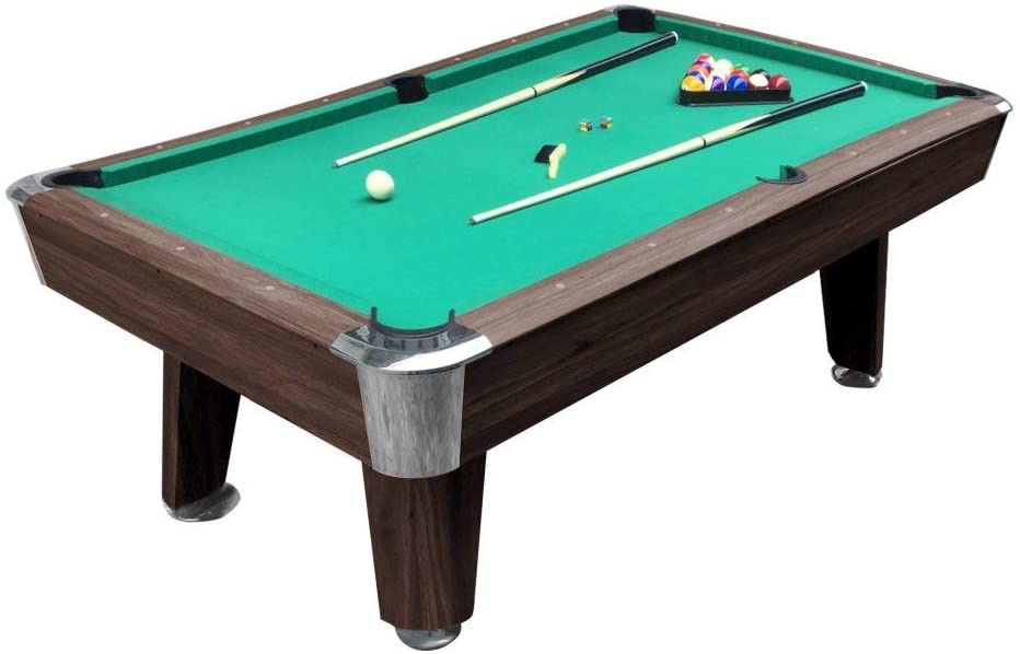 8-ft billiard table, Pool game table - Green - COOLBABY