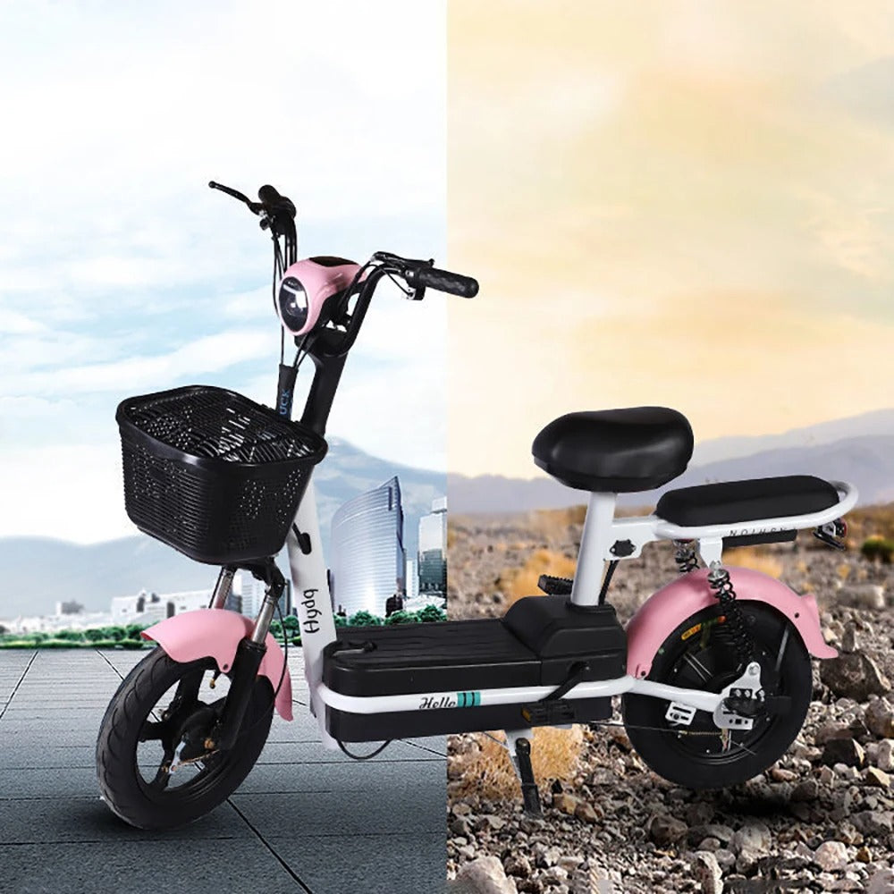 Mega Wheels Porta CX: Versatile 2-Seater Electric Scooter Bike with Pedal Assist - COOLBABY