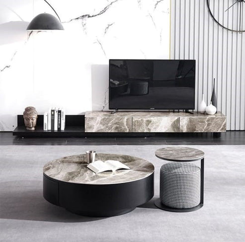 Modern Living room Table Set, TV Stand and Coffee Table. - COOLBABY