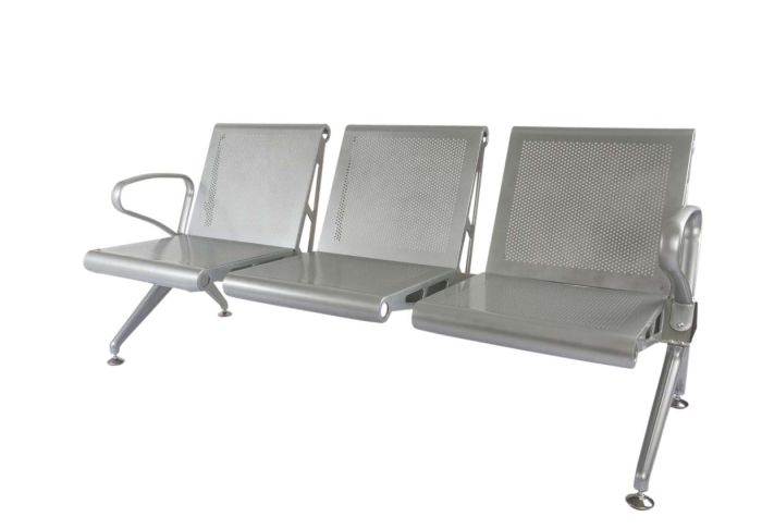 3 Seater Metal Bench, Medium-High Backrest - COOLBABY