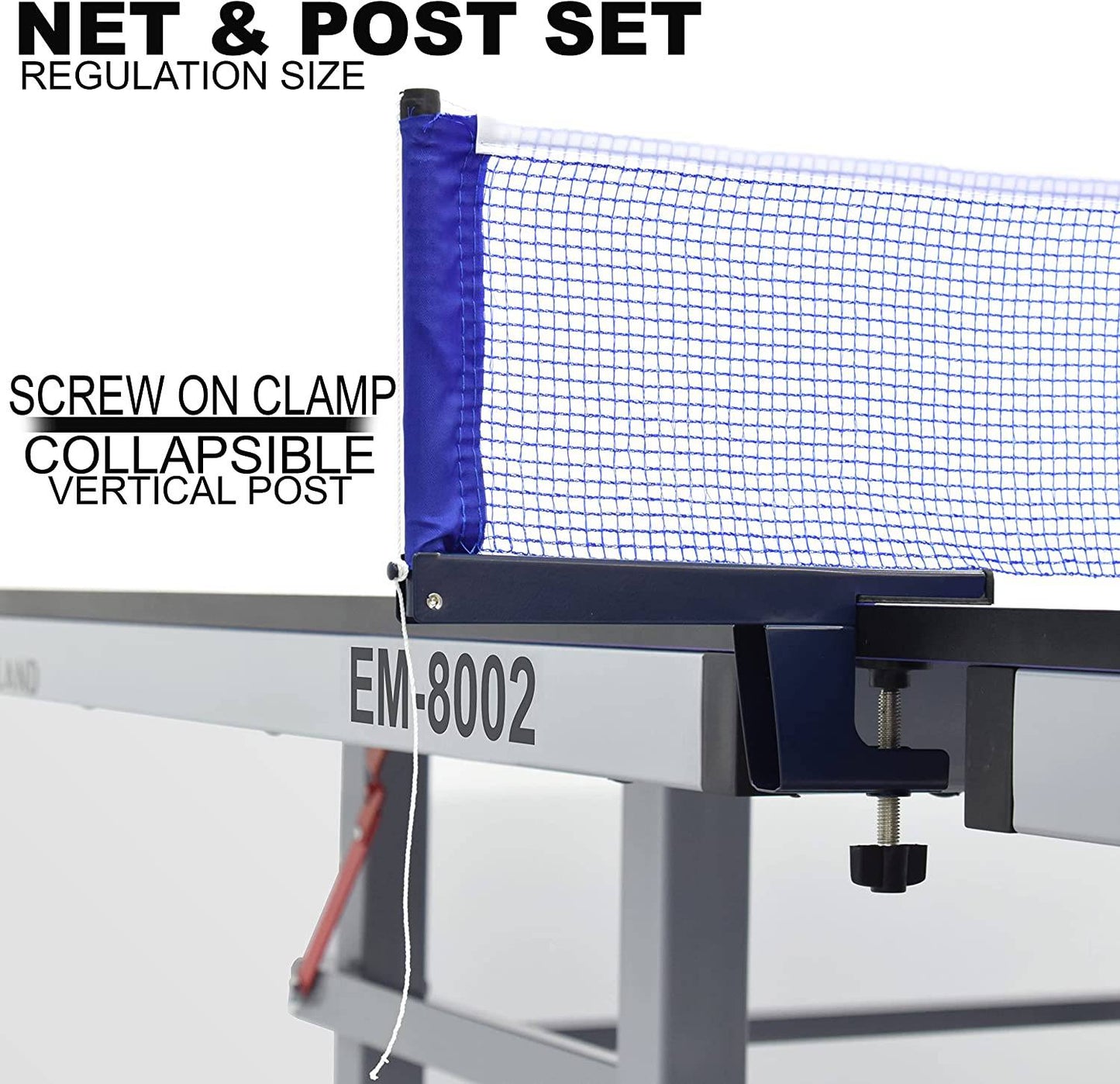 Moveable Tennis Table Em-8002 Single Folding , Blue SKY LAND - COOLBABY