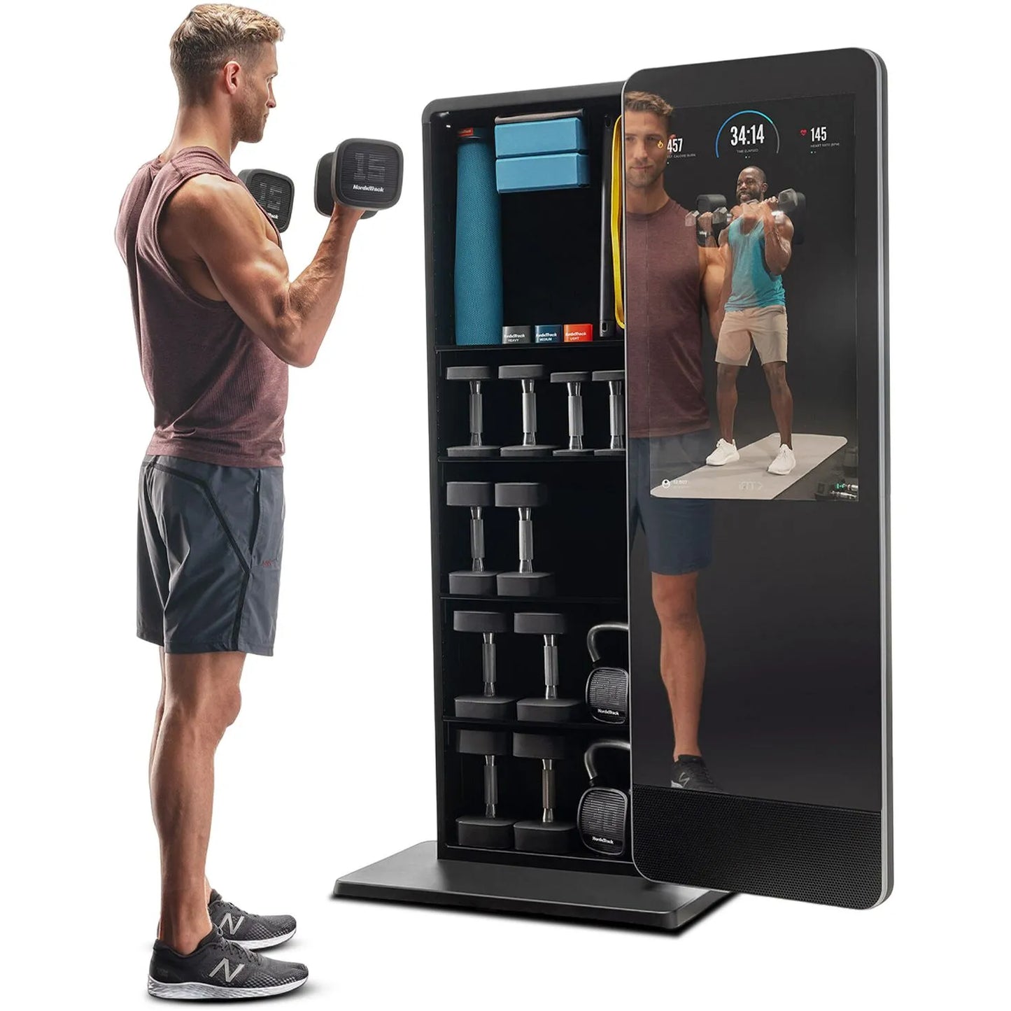 NordicTrack Vault: Interactive Trainer with HD Touchscreen, iFIT Workouts, and Full Accessory Kit - COOLBABY