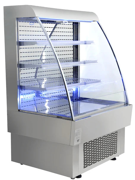 Display Open Cooler/Chiller, Open Front, 3 Nos Glass Shelves, Bright LED Lighting - COOLBABY