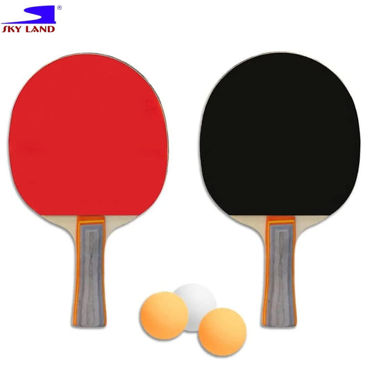 Professional Table Tennis Racquet Set Including 2 Ping Pong Rackets and 3 Balls,EM-9350 Skyland - COOLBABY