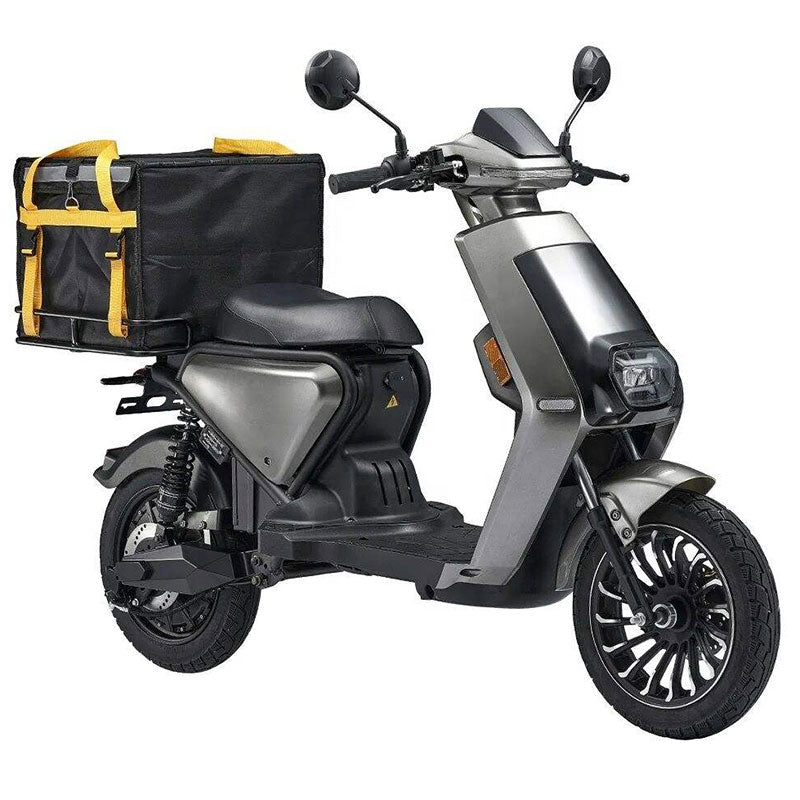 Powerful Electric Motorcycle Adult Battery Powered Electric Mopeds Scooter with Pedals - COOLBABY