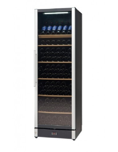 Cooler, 191 Bottles, Multi-Temperature Settings, Full Glass, W185 - Black - COOLBABY