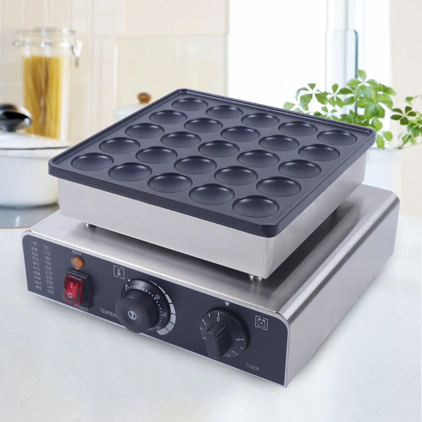 Pancake Machine - Commercial Pancake Baker 25PCS, Waffle Maker Machine - COOLBABY