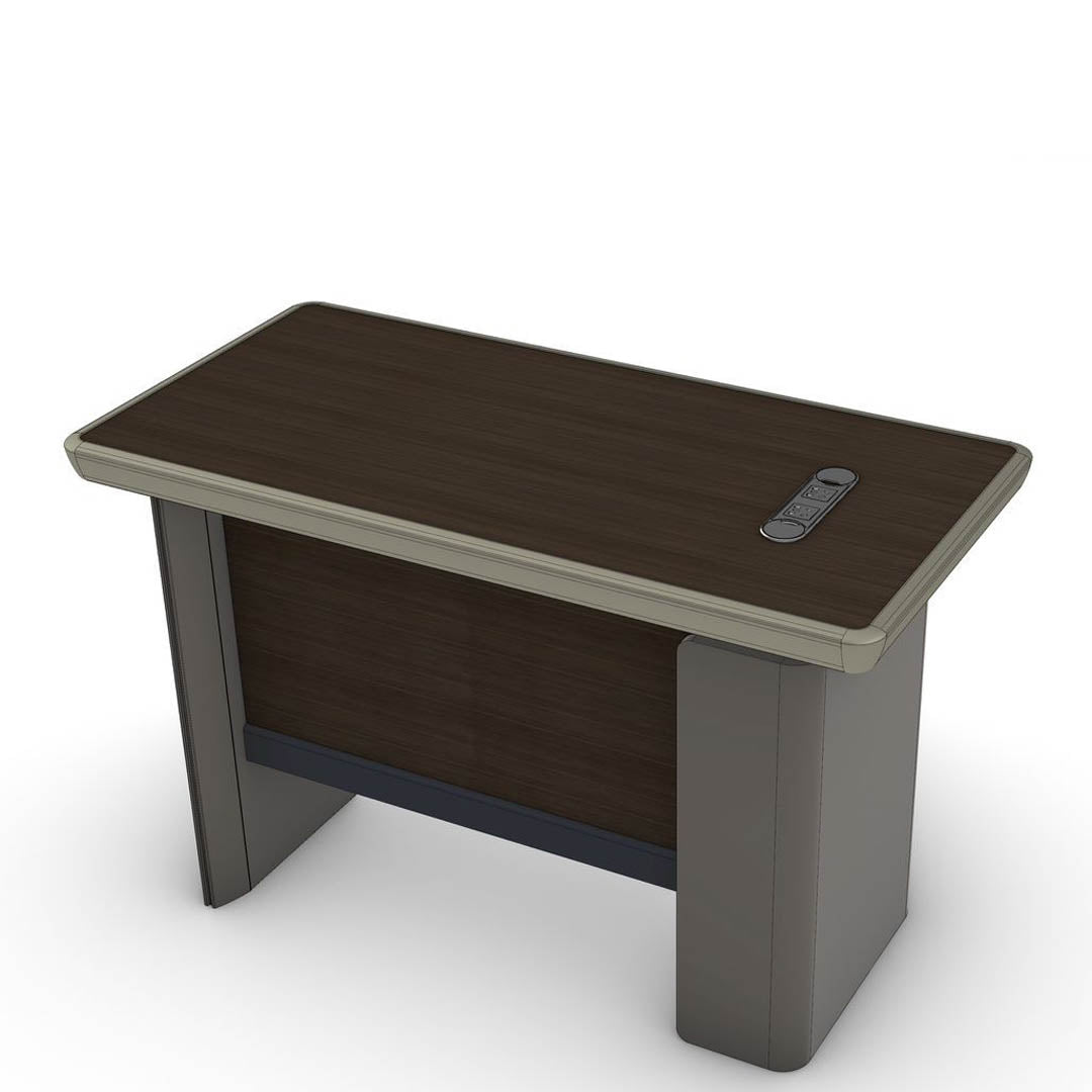 COOLBABY Sleek and Modern Executive Office Table in Brown – SB-120 / SB-140 - COOLBABY