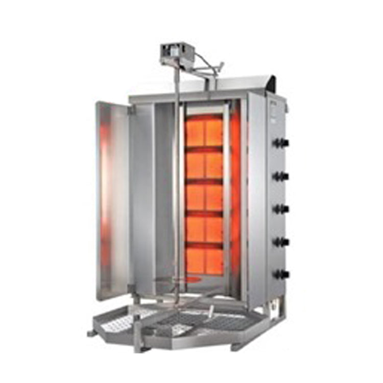 Potis GD5 Gas Shawarma Machine 120kg Capacity | Infrared Dual Burner Doner Grill | Made in Germany