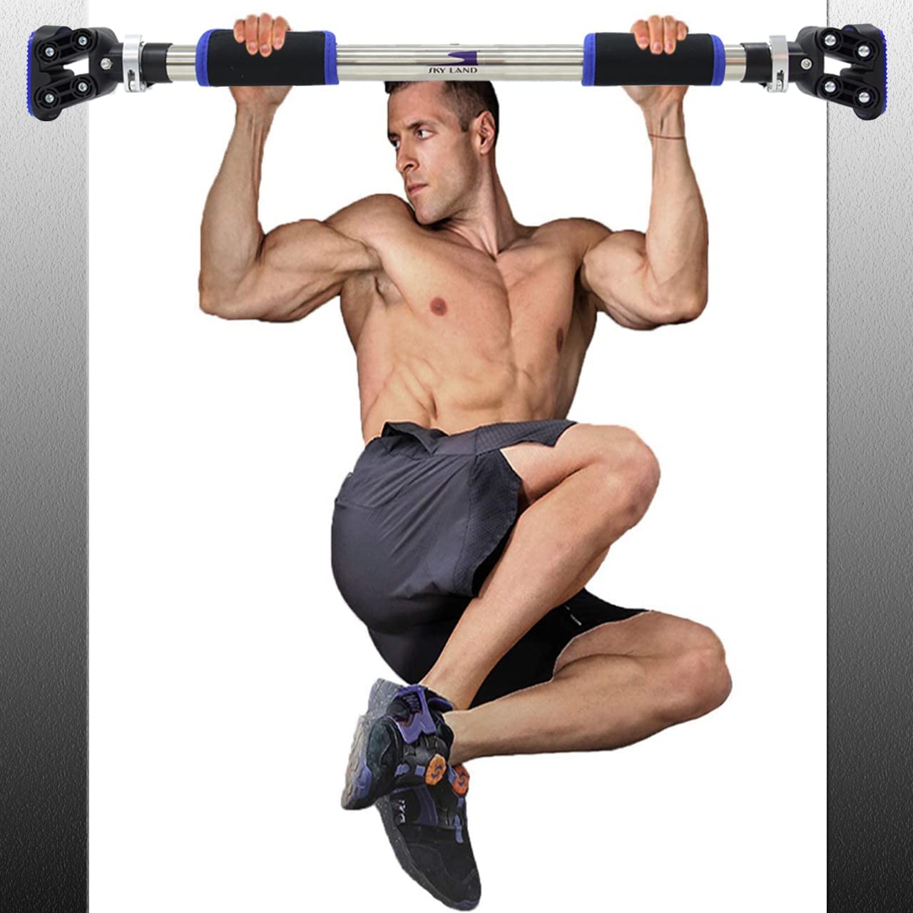 Sky land adjustable doorway gym horizontal steel bar for pull up EM-1866 - COOLBABY