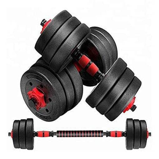 SkyLand EM-9269-20 Black 2 in 1 Dumbbell and Barbell Set - COOLBABY