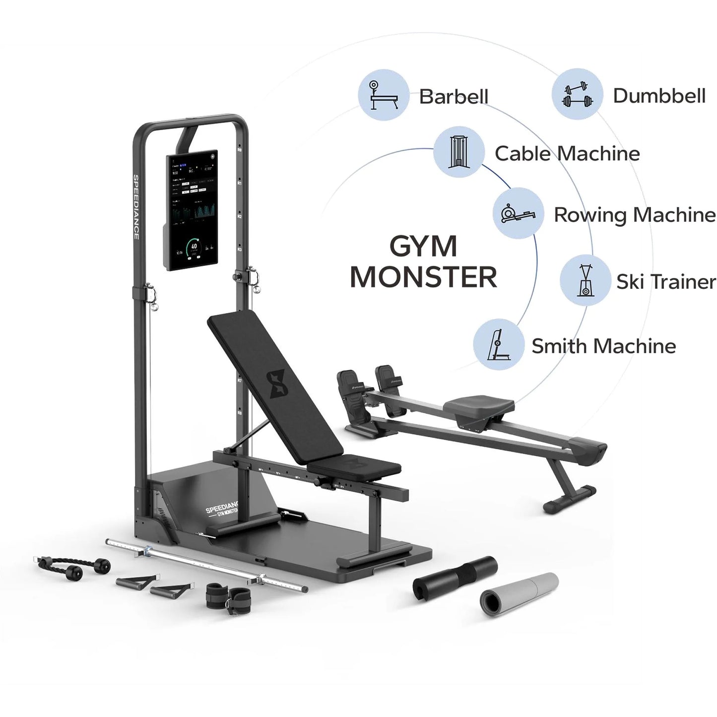 COOLBABY Speediance Gym Monster FIT356: Compact Smart Home Gym with Advanced Features - COOLBABY