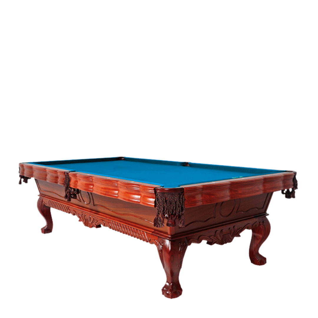 9ft STAR Pool Table Mahogany Carved