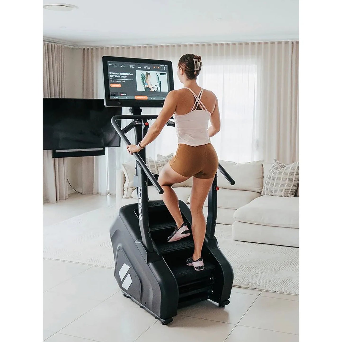 STEPR Connected Stair Climber: On-Demand Fitness with HD Touchscreen - COOLBABY