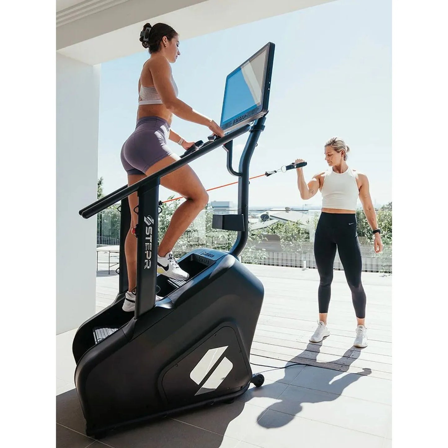 STEPR Connected Stair Climber: On-Demand Fitness with HD Touchscreen - COOLBABY