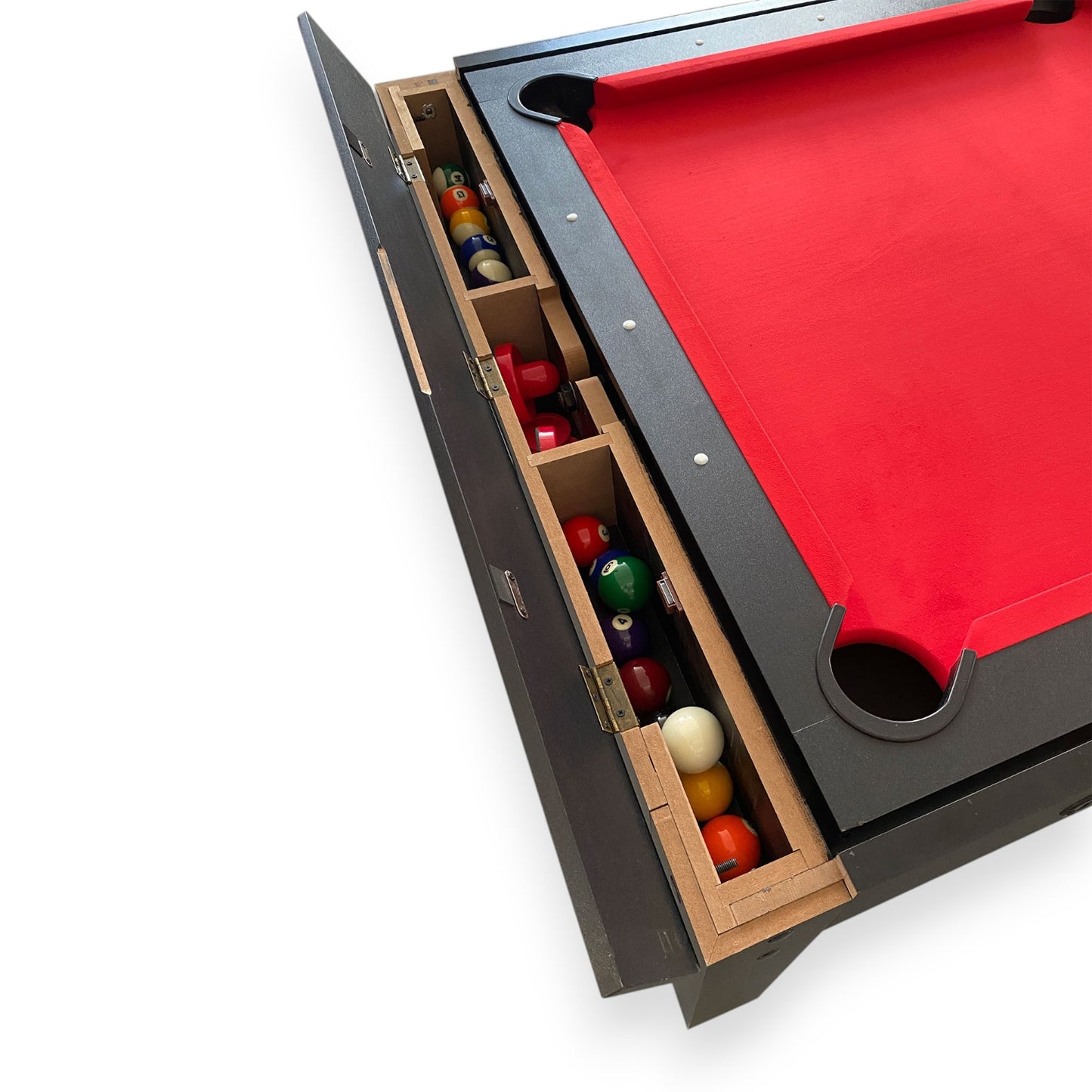 3 in 1 Multi Games Table Rotating Pool Table 7ft With Billiards + Air Hockey + Table Tennis + Dinning Table