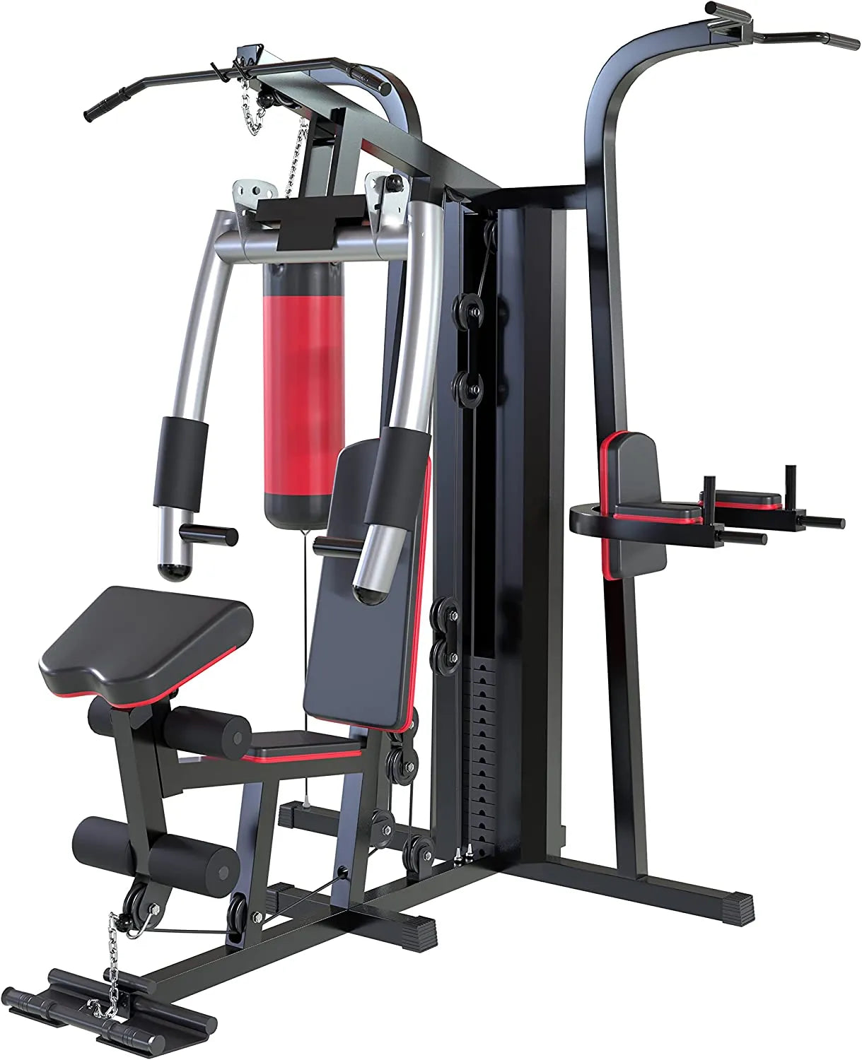 COOLBABY 3 Station Multi Gym Cable Machine: Complete Home & Commercial Gym Solution - COOLBABY