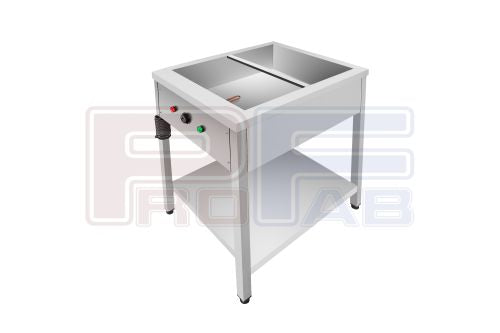 Two Container Bain Marie Open Type Stainless Steel - COOLBABY