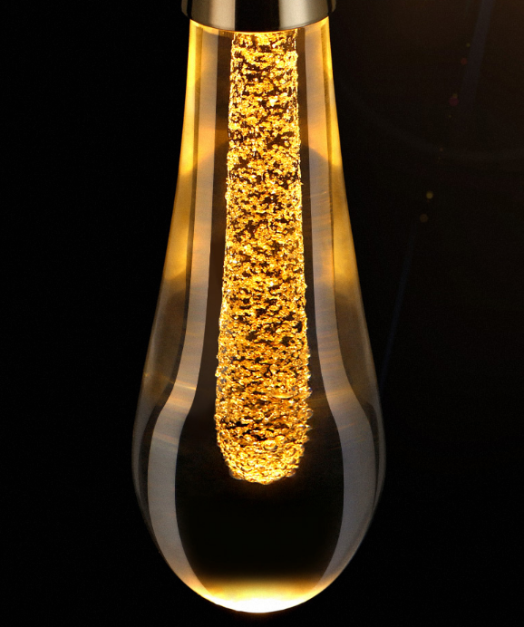 Pendant Light Single LED Teardrop - French Gold