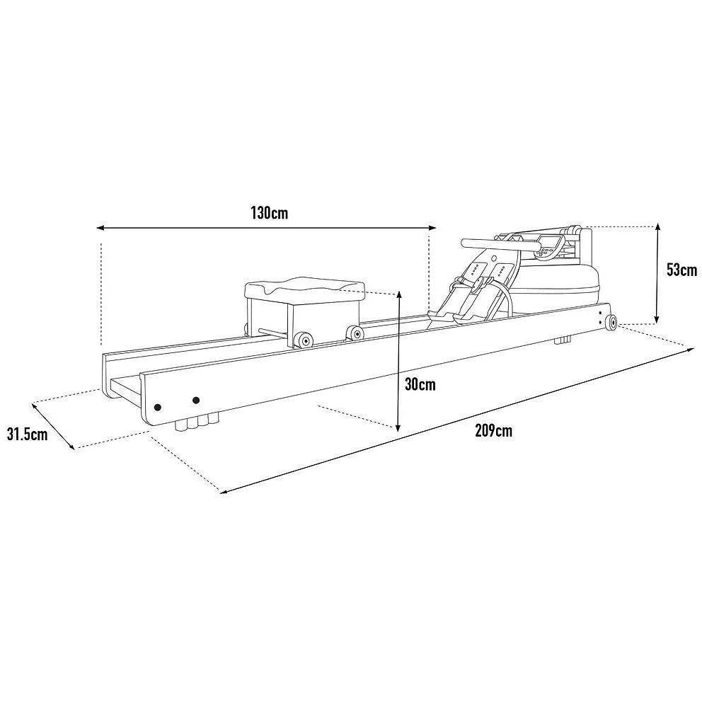 WaterRower Club Rowing Machine with S4 Monitor - Premium Ash Wood - COOLBABY