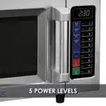 COOLBABY Waring WM090 Medium-Duty Commercial Microwave Oven - 1000W, Stainless Steel - COOLBABY