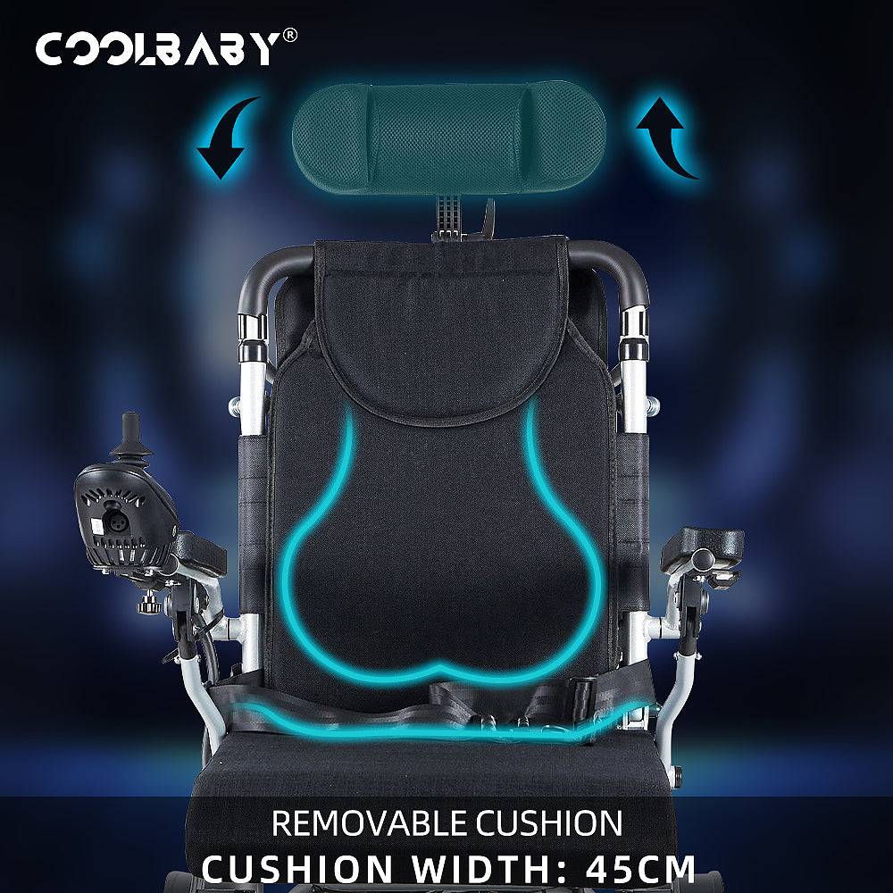 COOLBABY DDLY06: Smart, Lightweight Foldable Electric Wheelchair with Remote Control - COOL BABY