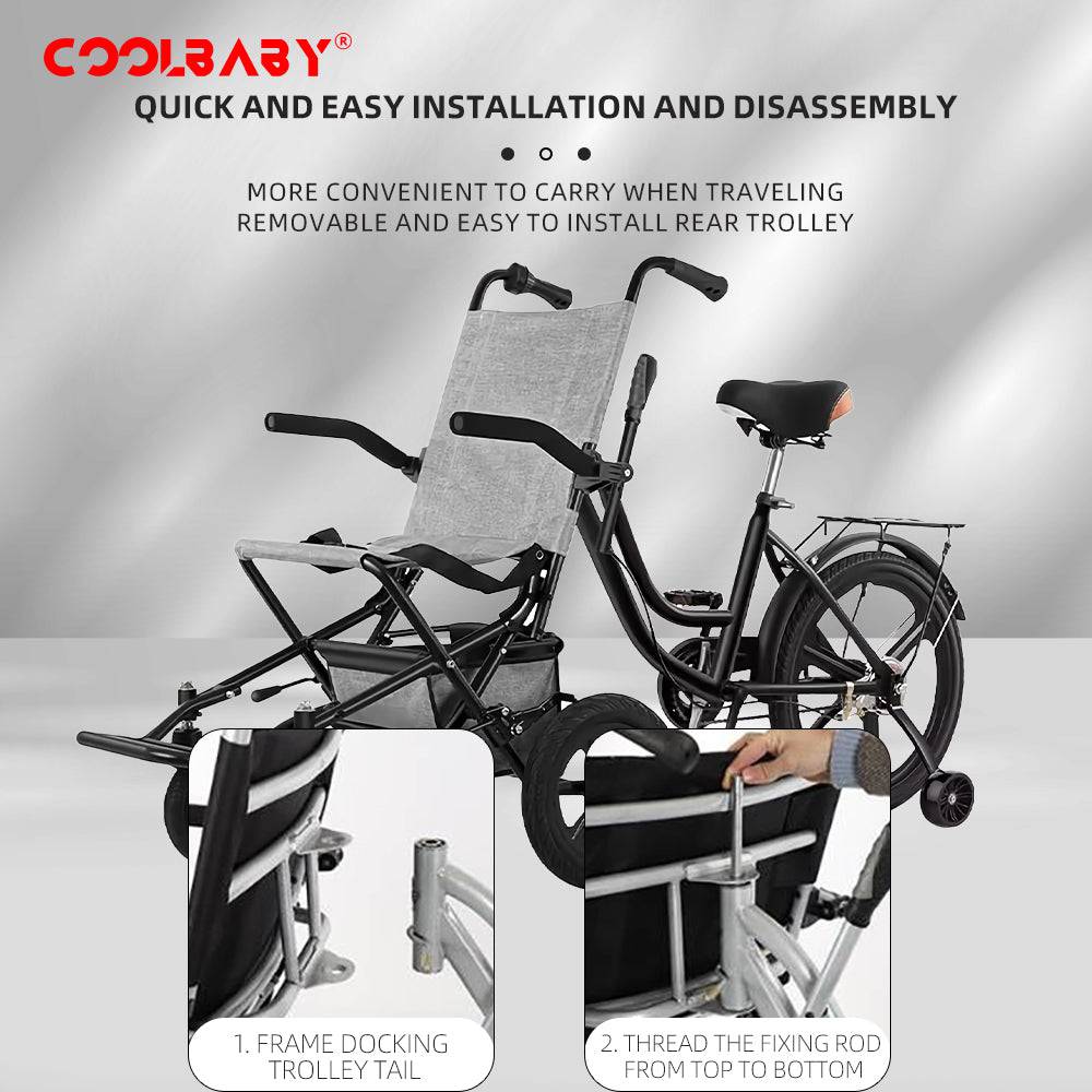 COOLBABY LYSTC01 Tricycle Wheelchair, Compact Mobility Solution - COOL BABY