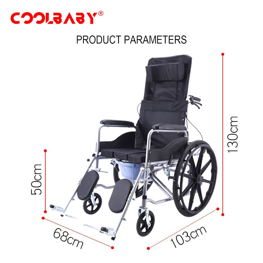 COOLBABY SSZ-LY01: Hydraulic Lever Wheelchair - COOL BABY
