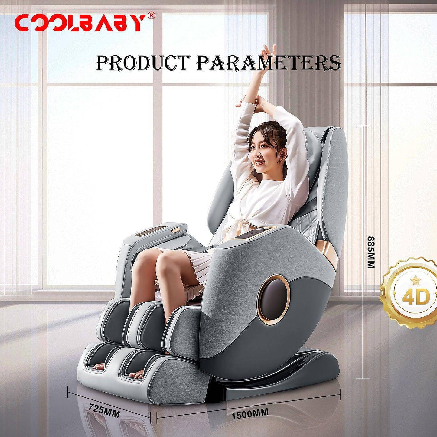 COOLBABY® RK-1912 Massage Chair - Home Office Luxury Capsule Chair - CoolBabyMass