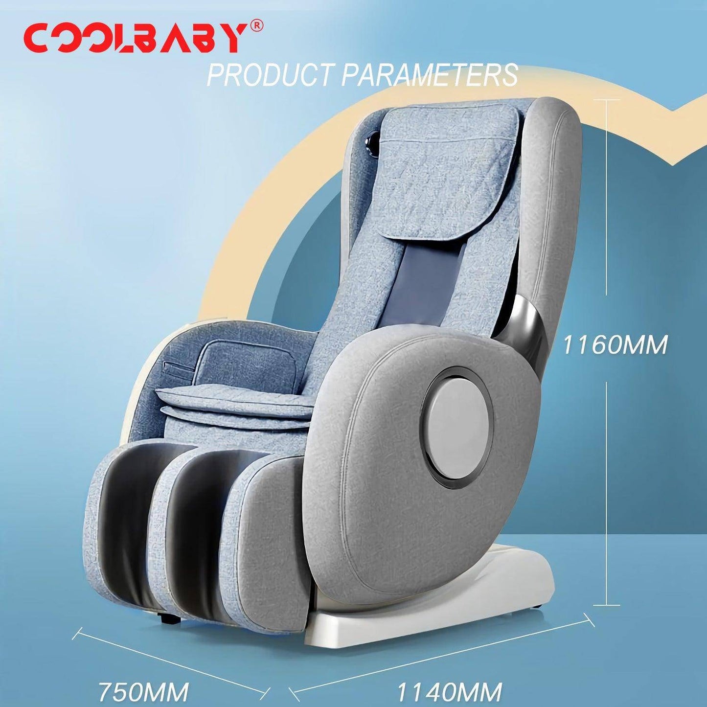 COOLBABY® RK-1911 Full-Automatic Multifunctional Electric Kneading Massage Chair Sofa - CoolBabyMass