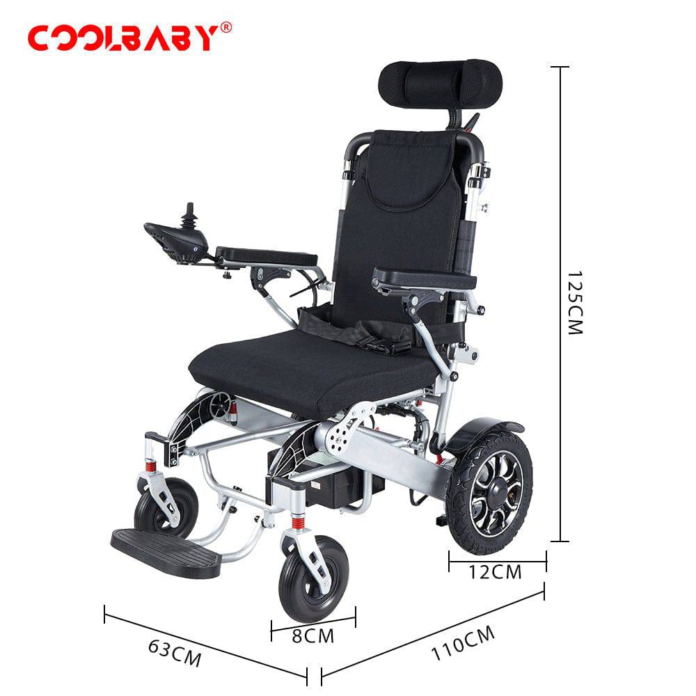 COOLBABY DDLY06: Smart, Lightweight Foldable Electric Wheelchair with Remote Control - COOL BABY