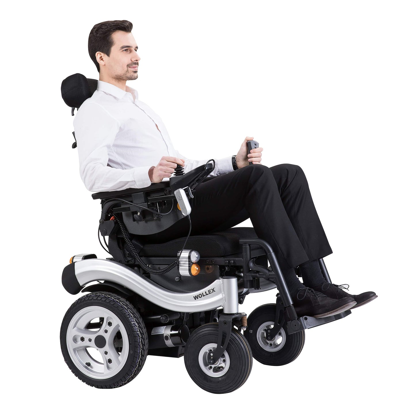 ENJOYCARE EPW65: Heavy-Duty Power Wheelchair, Stable with 2x75AH Battery - COOL BABY