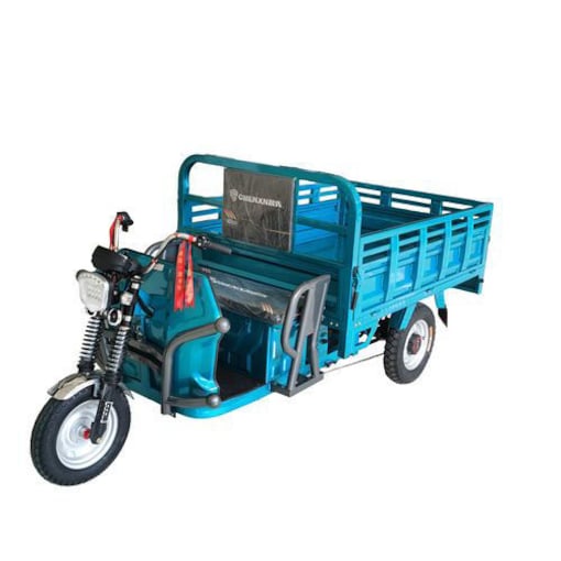 Electric Cargo E Rickshaw Loader, 1.6m, 60V, 20A, Blue - COOLBABY