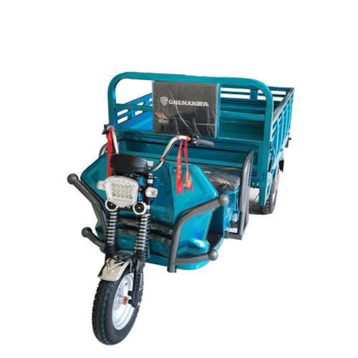 Electric Cargo E Rickshaw Loader, 1.6m, 60V, 20A, Blue - COOLBABY