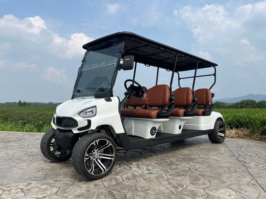 COOLBABY TXV44 Unleash Luxury and Power with 6 Passenger Golf Cart for Supreme Performance - COOL BABY